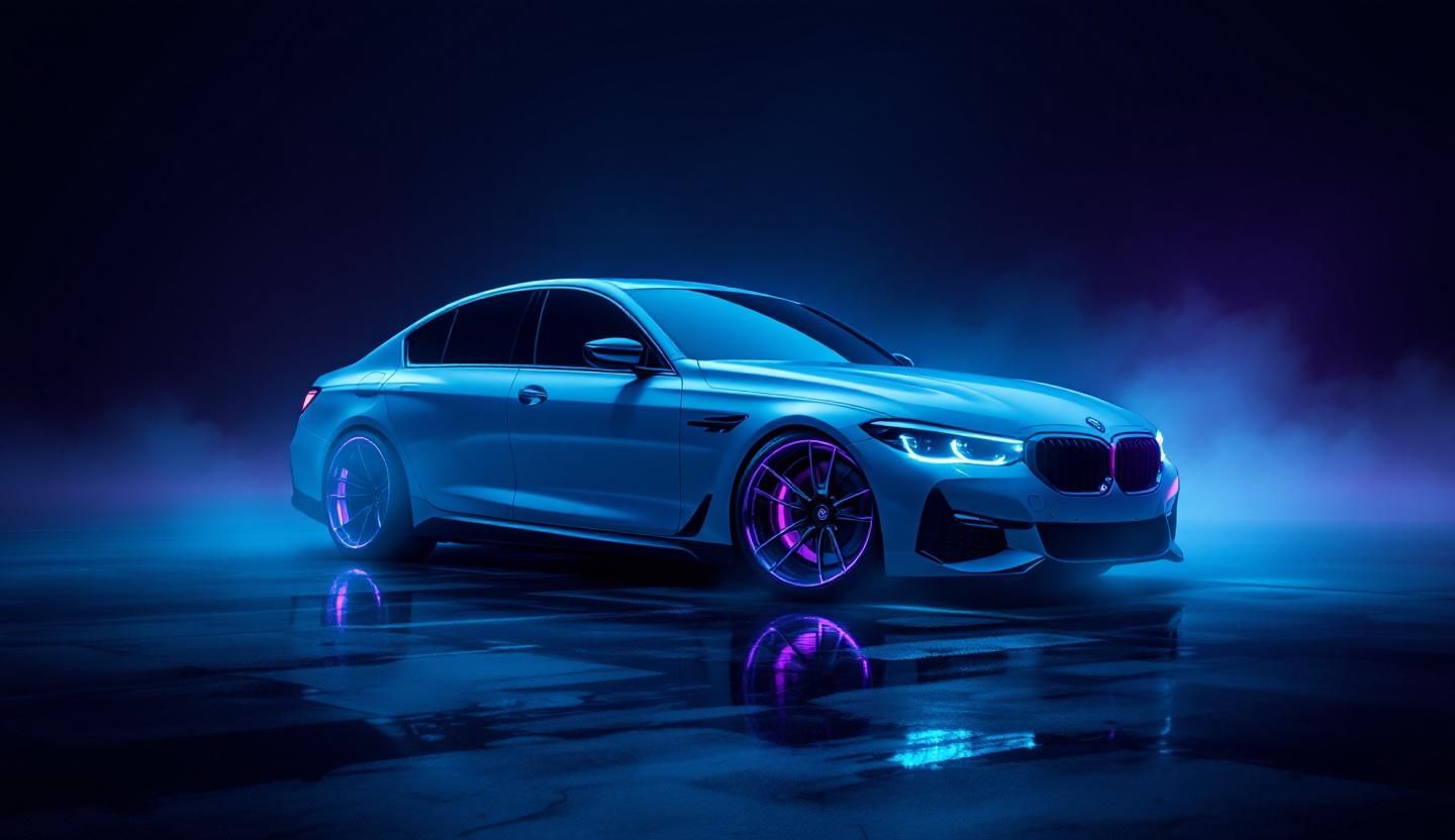 Премиальный автомобиль с кастомными дисками